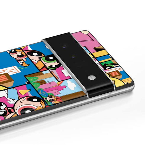 Cartoon Network Powerpuff Girls Patches Google Pixel 6 Pro Skin